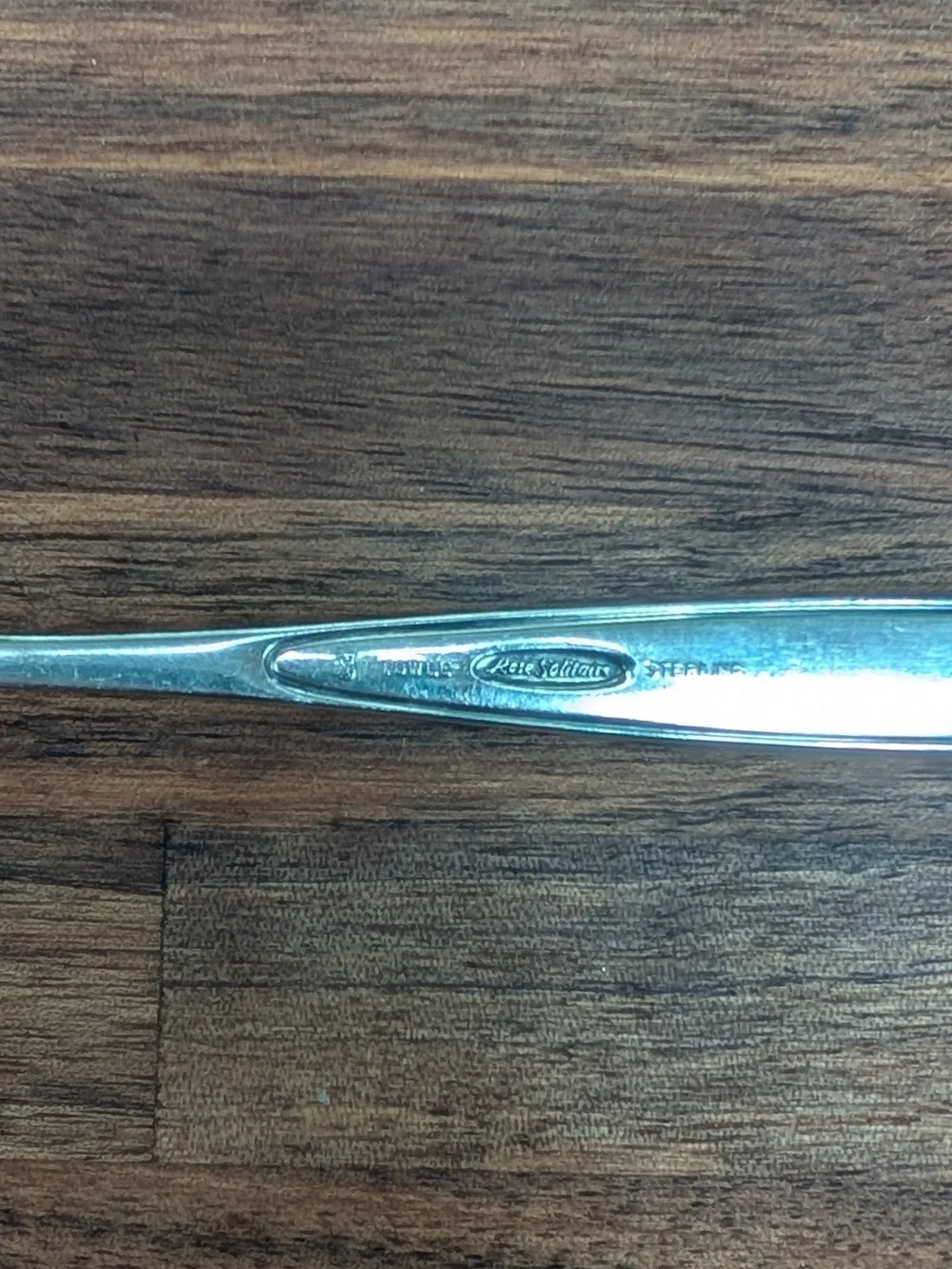 Towle Sterling Silver Sugar Spoon In Pattern Rose Solitaire